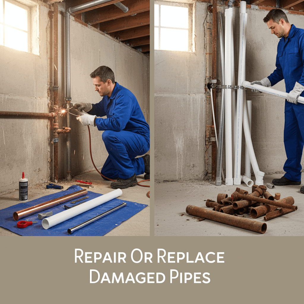 Repair Or Replace Damaged Pipes